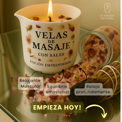 El Arte de las Velas de Masaje 3x1 : irresistibles para regalar, decorar o como parte de kits o servicios terapéuticos.