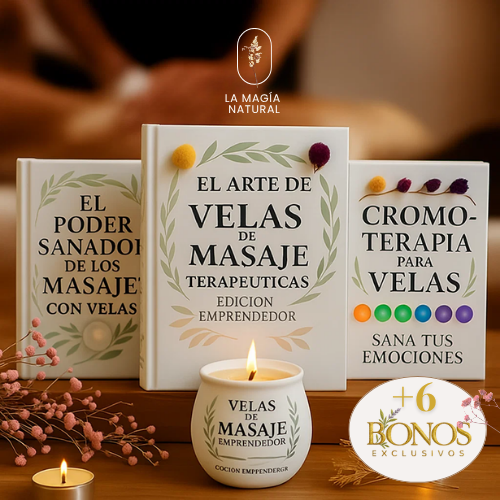 El Arte de las Velas de Masaje 3x1 : irresistibles para regalar, decorar o como parte de kits o servicios terapéuticos.